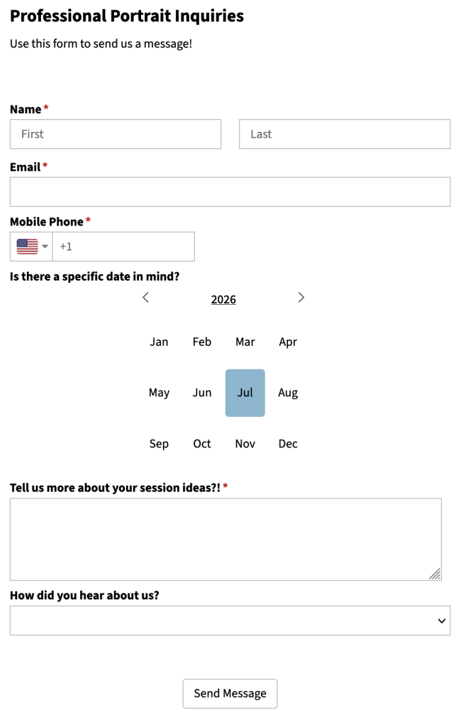 click to fill out contact form
